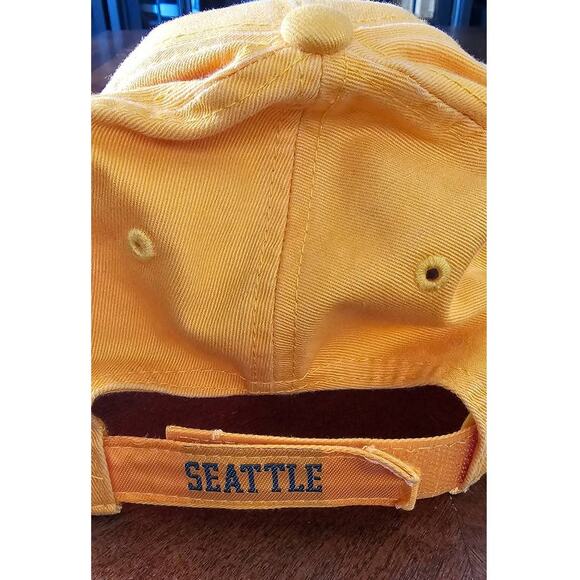 Vintage Seattle Supersonics Rashard Lewis Hat Cap NBA Adjustable OS Yellow Logo - Picture 4 of 4